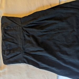 Black strapless dress